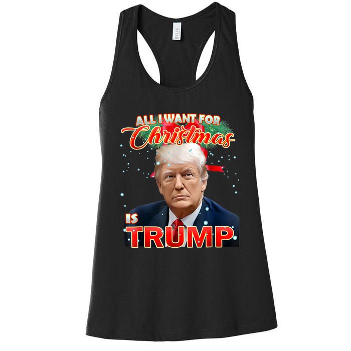 Trump 2024 I Want Trump This Christmas Women's Racerback Tank