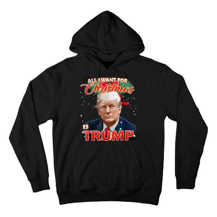 Trump 2024 I Want Trump This Christmas Tall Hoodie