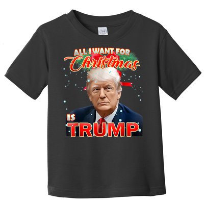 Trump 2024 I Want Trump This Christmas Toddler T-Shirt