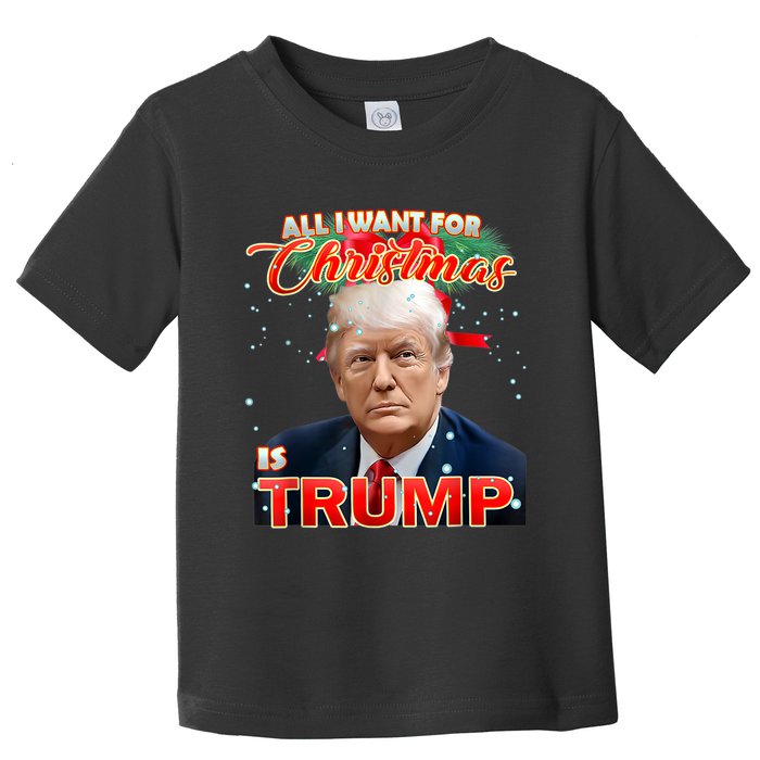 Trump 2024 I Want Trump This Christmas Toddler T-Shirt