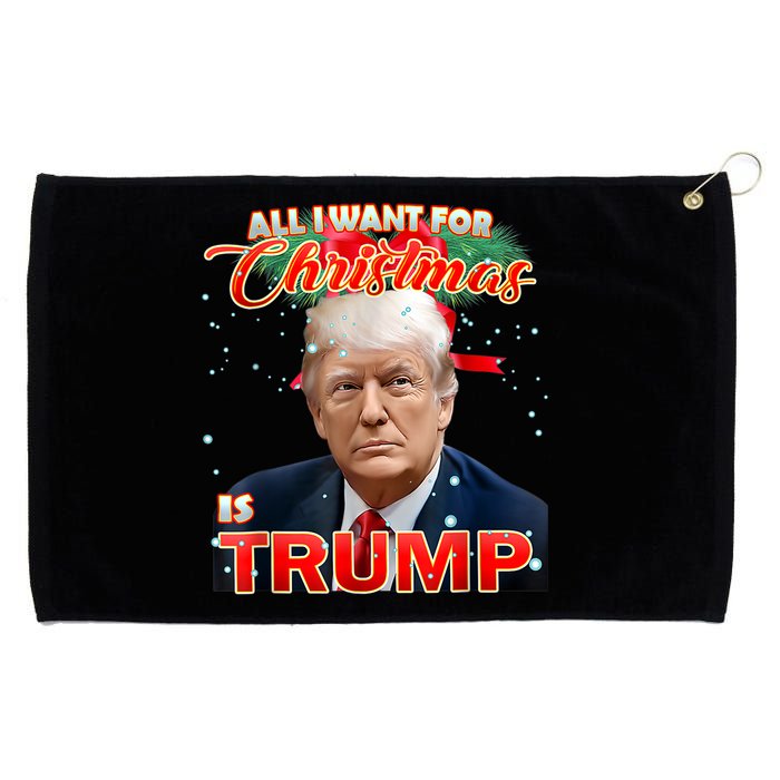 Trump 2024 I Want Trump This Christmas Grommeted Golf Towel