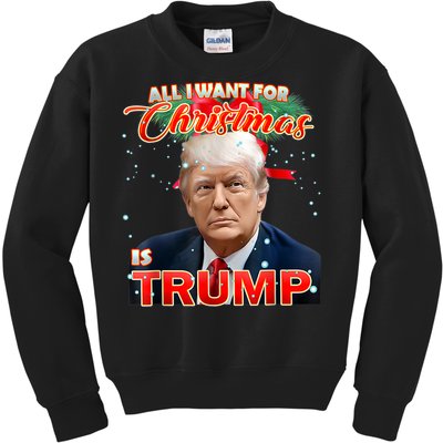 Trump 2024 I Want Trump This Christmas Kids Sweatshirt