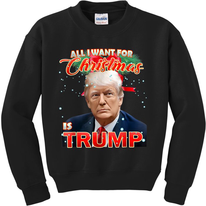 Trump 2024 I Want Trump This Christmas Kids Sweatshirt