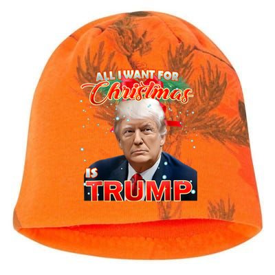 Trump 2024 I Want Trump This Christmas Kati - Camo Knit Beanie