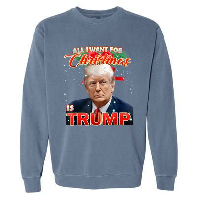 Trump 2024 I Want Trump This Christmas Garment-Dyed Sweatshirt