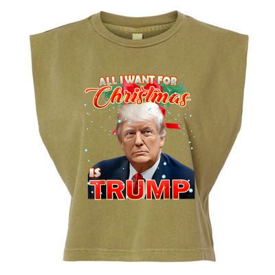 Trump 2024 I Want Trump This Christmas Garment-Dyed Women's Muscle Tee