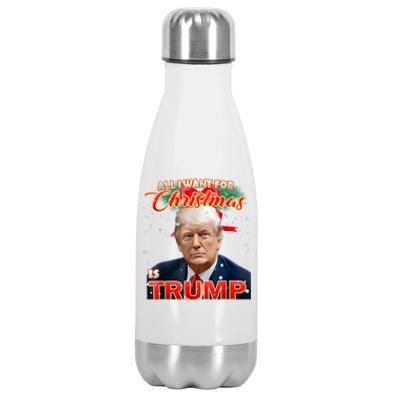 Trump 2024 I Want Trump This Christmas Stainless Steel Insulated Water Bottle