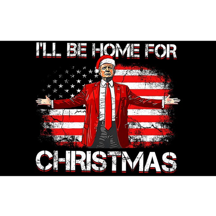 Trump 2024 ILl Be Home For Christmas Funny Trump Xmas 2024 Bumper Sticker