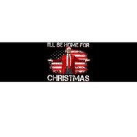 Trump 2024 ILl Be Home For Christmas Funny Trump Xmas 2024 Bumper Sticker