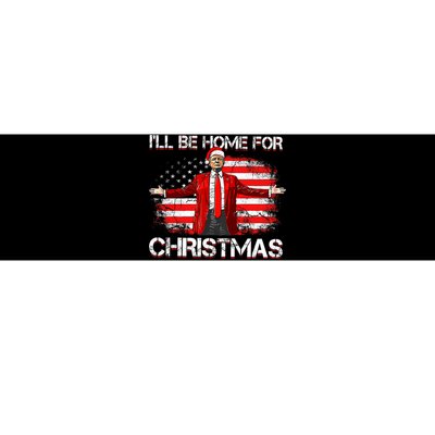 Trump 2024 ILl Be Home For Christmas Funny Trump Xmas 2024 Bumper Sticker