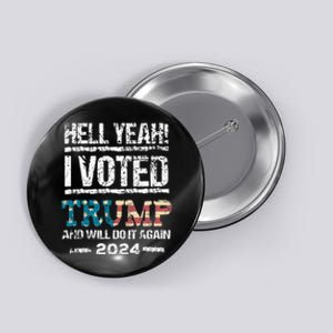 Trump 2024 I Voted Trump Flag Maga Patriot Party Button