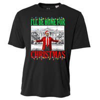 Trump 2024 ILl Be Home For Christmas Funny Trump Xmas Funny Cooling Performance Crew T-Shirt