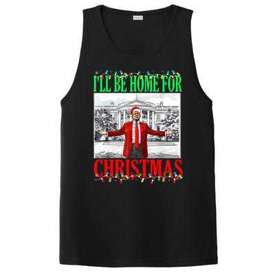 Trump 2024 ILl Be Home For Christmas Funny Trump Xmas Funny PosiCharge Competitor Tank