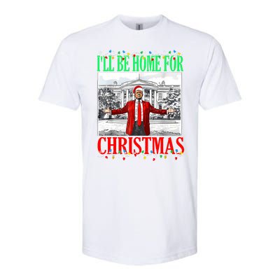 Trump 2024 ILl Be Home For Christmas Funny Trump Xmas Funny Softstyle CVC T-Shirt