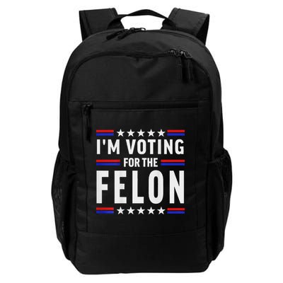 Trump 2024 IM Voting For The Felon Front And Back Daily Commute Backpack