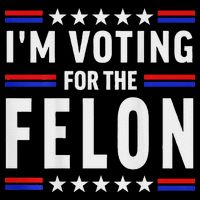 Trump 2024 IM Voting For The Felon Front And Back Toddler T-Shirt
