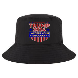 Trump 2024 I Accept Your Apology Cool Comfort Performance Bucket Hat