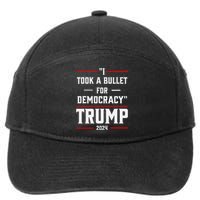 Trump 2024 I Took A Bullet For Democracy 7-Panel Snapback Hat