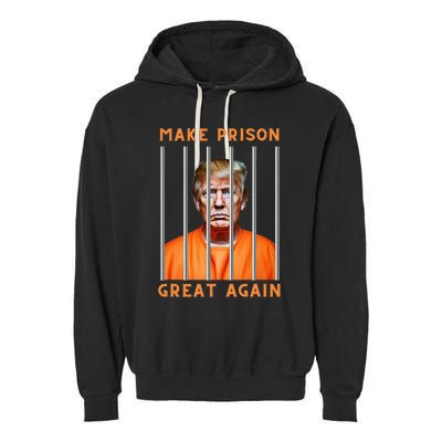 Trump 2024 In Prison Garment-Dyed Fleece Hoodie