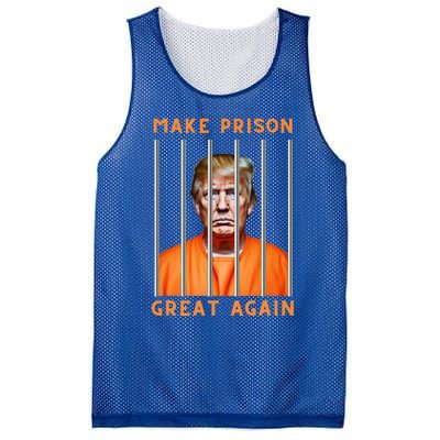 Trump 2024 In Prison Mesh Reversible Basketball Jersey Tank