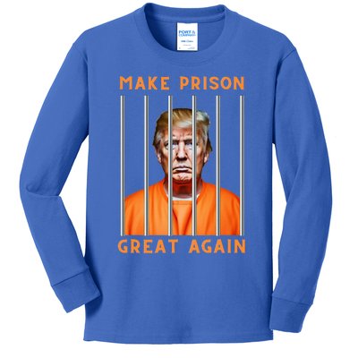 Trump 2024 In Prison Kids Long Sleeve Shirt