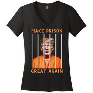 Trump 2024 In Prison Women's V-Neck T-Shirt