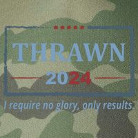 Thrawn 2024 I Require No Glory Only Results Election Legacy Tie Dye Trucker Hat