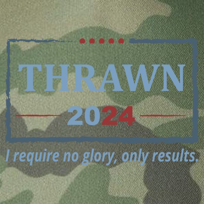 Thrawn 2024 I Require No Glory Only Results Election Legacy Tie Dye Trucker Hat