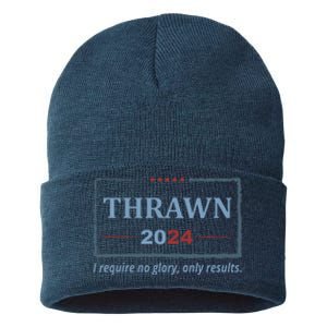 Thrawn 2024 I Require No Glory Only Results Election Sustainable Knit Beanie