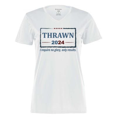 Thrawn 2024 I Require No Glory Only Results Election Women's Momentum V-Neck T-Shirt