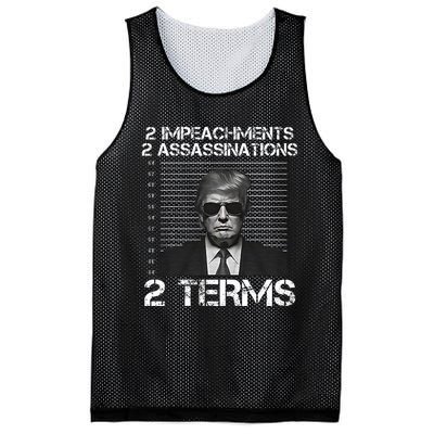 Trump 2 Impeachments 2 Assassinations 2 Terms Mesh Reversible Basketball Jersey Tank