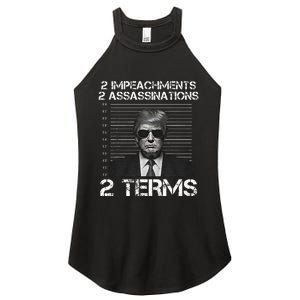 Trump 2 Impeachments 2 Assassinations 2 Terms Women's Perfect Tri Rocker Tank