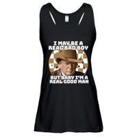 Trump 2024 I May Be A Real Bad Boy But Baby I’M A Real Good Man Ladies Essential Flowy Tank