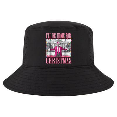 Trump 2024 ILl Be Home For Christmas Santa Trump 2024 Cool Comfort Performance Bucket Hat