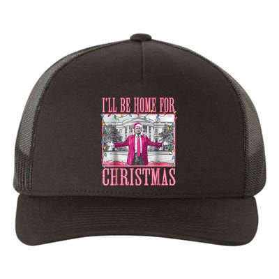 Trump 2024 ILl Be Home For Christmas Santa Trump 2024 Yupoong Adult 5-Panel Trucker Hat