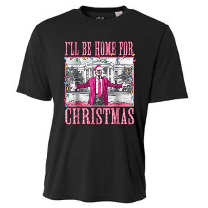 Trump 2024 ILl Be Home For Christmas Santa Trump 2024 Cooling Performance Crew T-Shirt