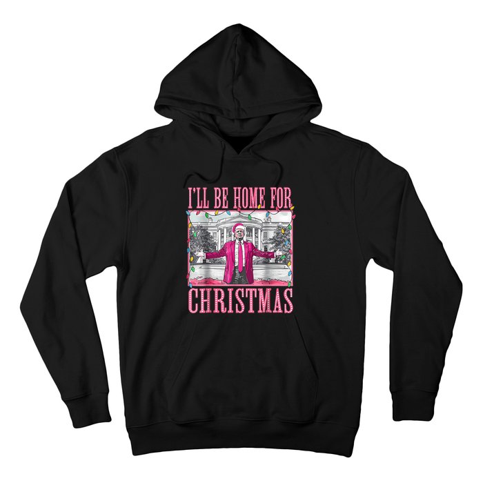 Trump 2024 ILl Be Home For Christmas Santa Trump 2024 Hoodie