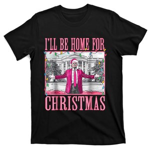 Trump 2024 ILl Be Home For Christmas Santa Trump 2024 T-Shirt