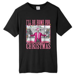 Trump 2024 ILl Be Home For Christmas Santa Trump 2024 Tall Fusion ChromaSoft Performance T-Shirt