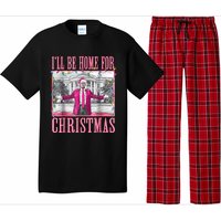 Trump 2024 ILl Be Home For Christmas Santa Trump 2024 Pajama Set