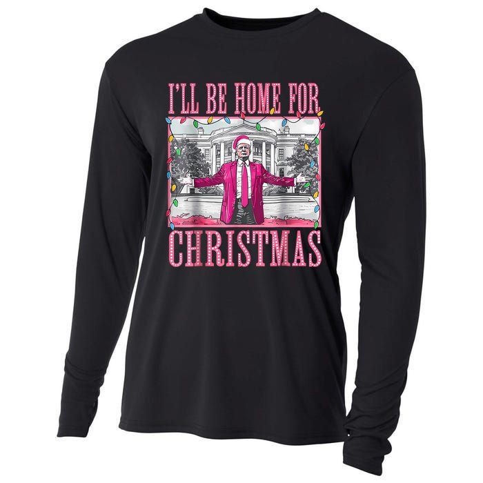 Trump 2024 ILl Be Home For Christmas Santa Trump 2024 Cooling Performance Long Sleeve Crew