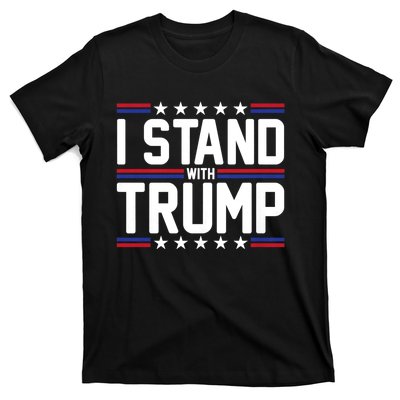 Trump 2024 I Stand With Trump American Flag Usa Trump Supporter T-Shirt