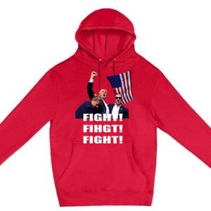 Trump 2024 I Fully Endorse President Trump Fight Fight Fight Premium Pullover Hoodie