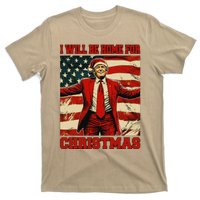 Trump 2024 ILl Be Home For Christmas Funny Trump Christmas T-Shirt