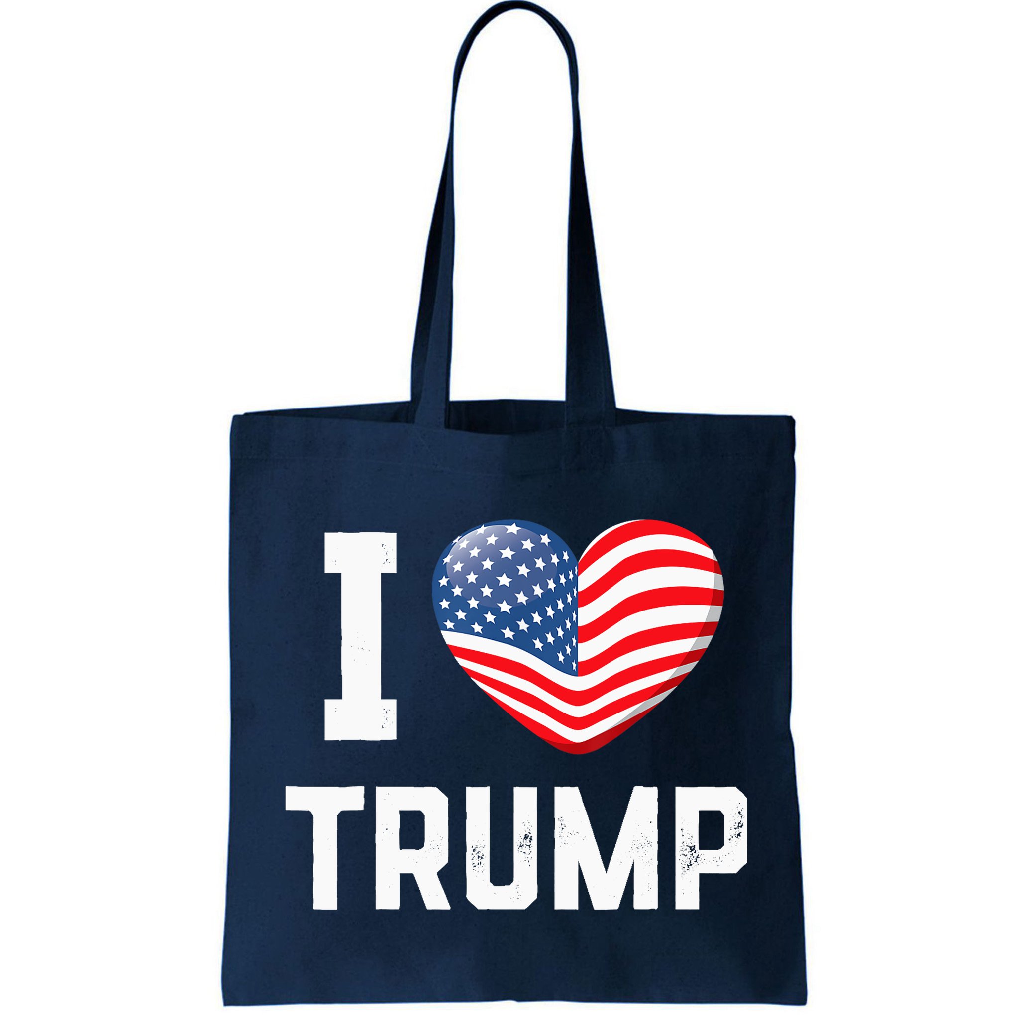 Trump 2024 I Love Trump America Heart Usa Love Donald Trump Bag