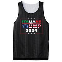 Trump 2024 Italians For Trump Donald Trump 2024 Elections Mesh Reversible Basketball Jersey Tank