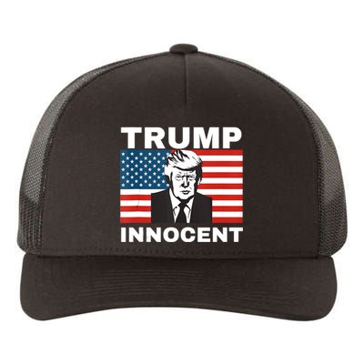 Trump 2024 Innocent TRUMP ProTrump AntiDemocrat Yupoong Adult 5-Panel Trucker Hat