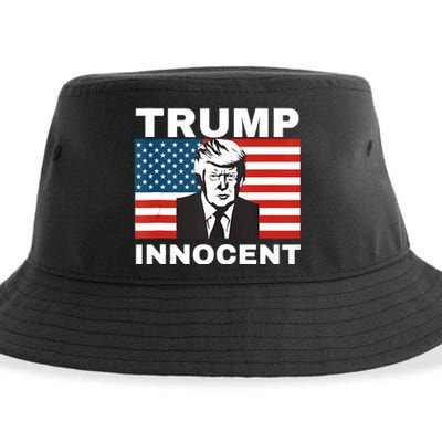 Trump 2024 Innocent TRUMP ProTrump AntiDemocrat Sustainable Bucket Hat