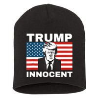 Trump 2024 Innocent TRUMP ProTrump AntiDemocrat Short Acrylic Beanie