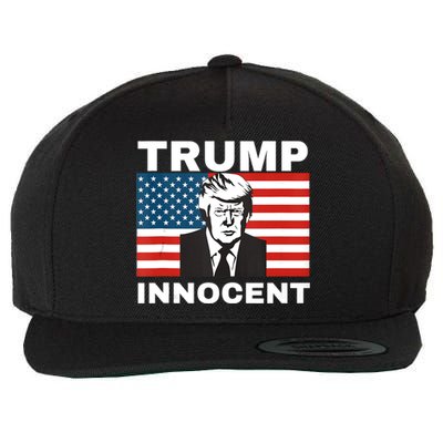 Trump 2024 Innocent TRUMP ProTrump AntiDemocrat Wool Snapback Cap